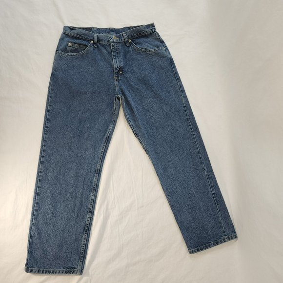 Vintage WRANGLER Mom High Rise Straight Leg Relaxed Fit Jeans Size 34X30 100% C - Picture 8 of 15